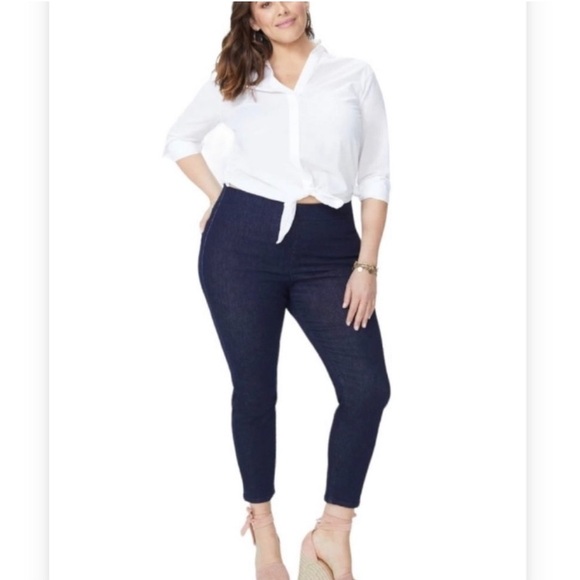 NYDJ Dark Blue Jegging Pull On Jean Leggings 20W - Picture 1 of 11